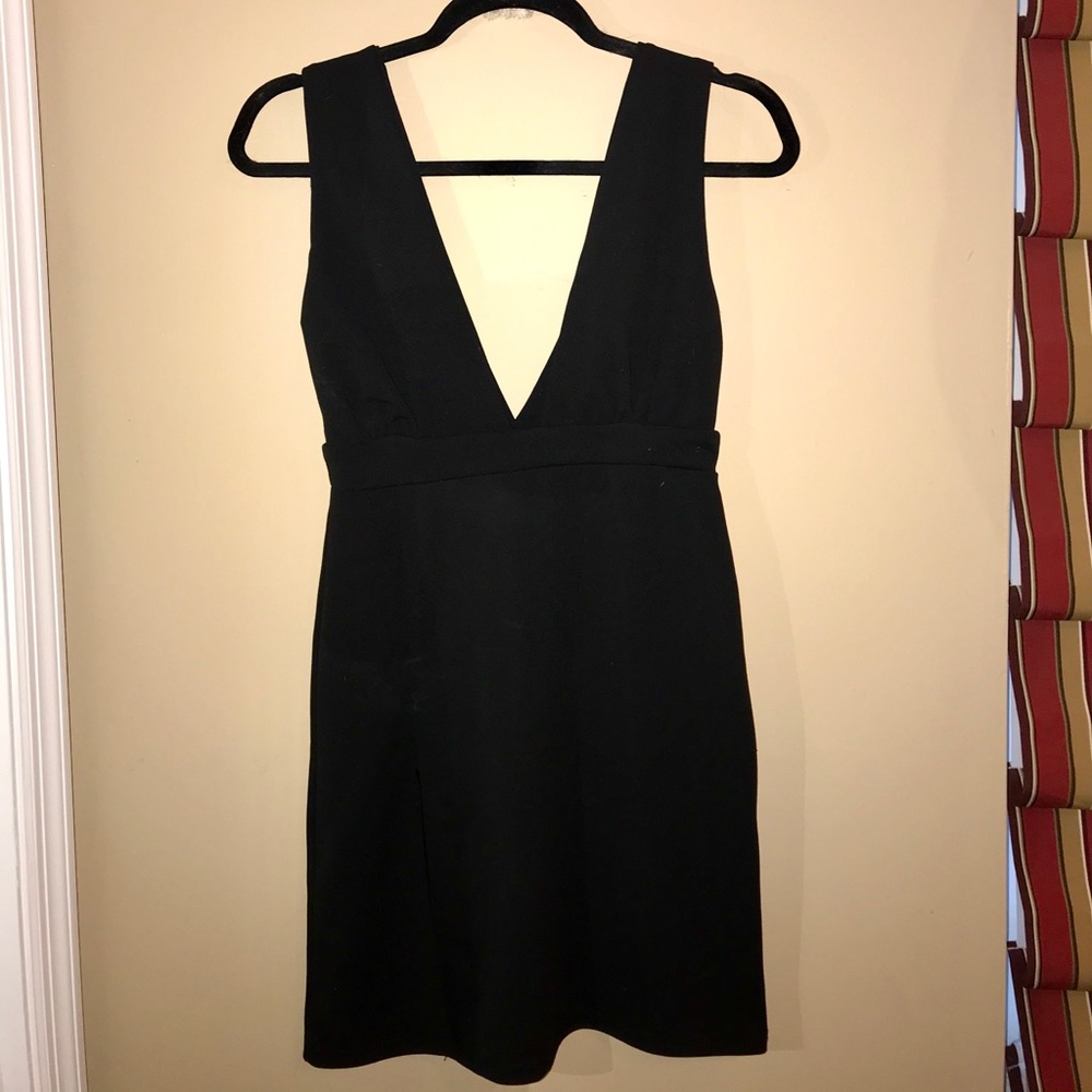 Black Slit Dress